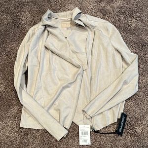 Nordstrom Suede Grey Jacket New SZ small